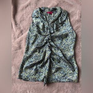 Sunny Leigh Multicolor Abstract sleeveless blouse